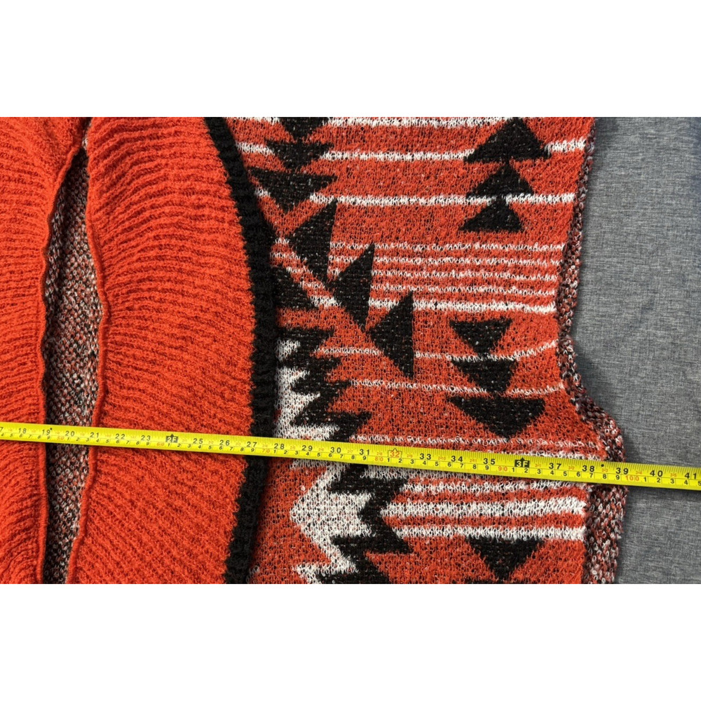 Free People Acadia Cozy Kimono Aztec Chunky Open Front One Size - Picture 6 of 8